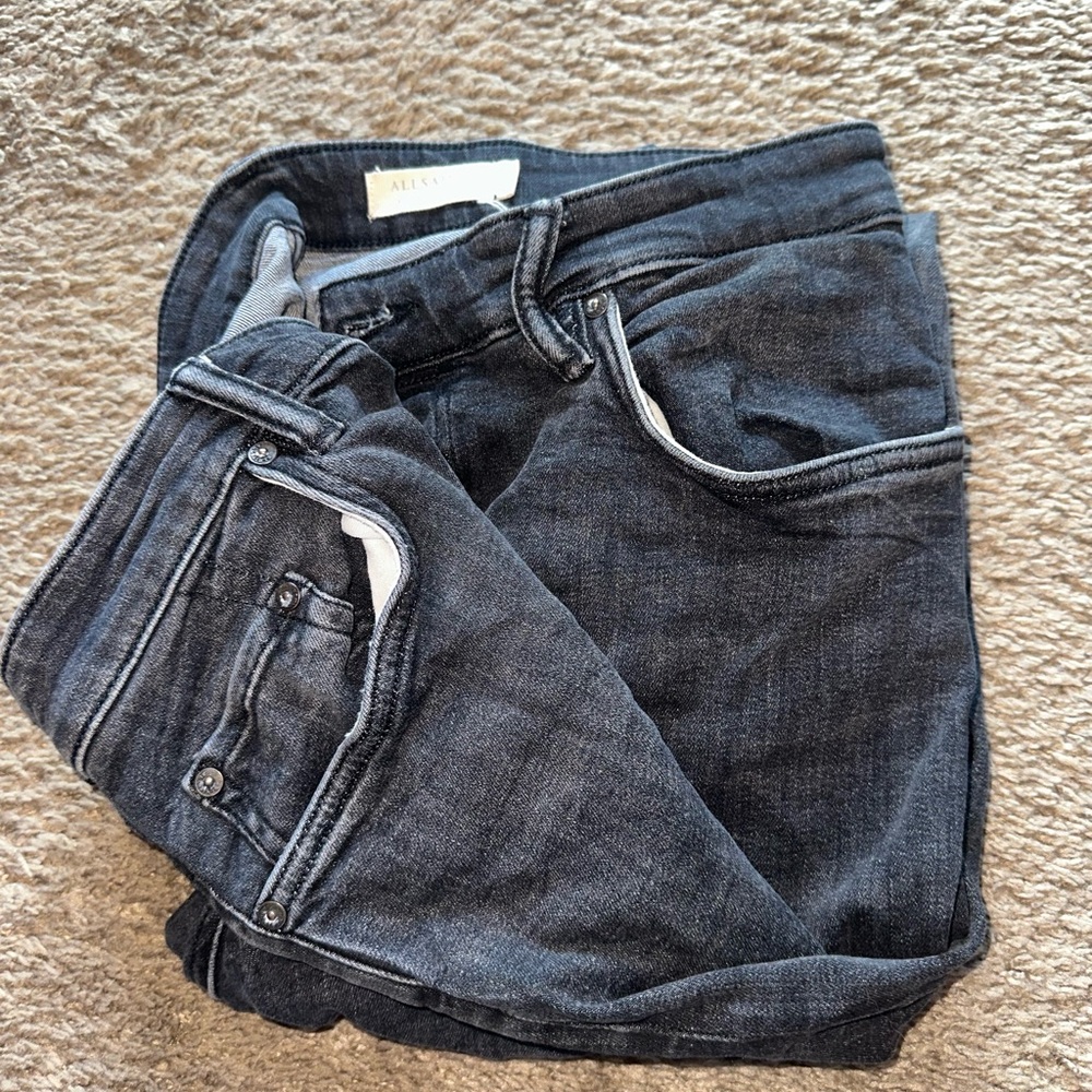 All Saints Dark Wash Skinny Jeans